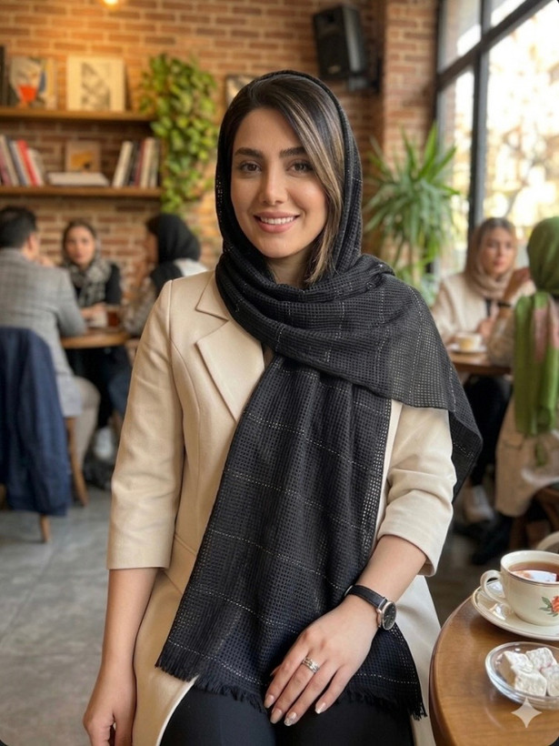 شال حصیری لمه دار