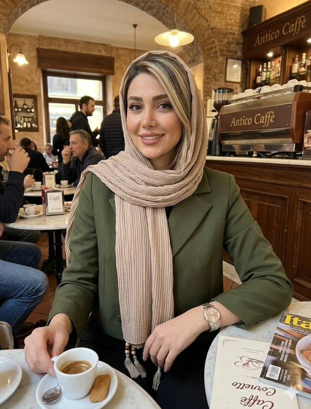 شال پلیسه نخی