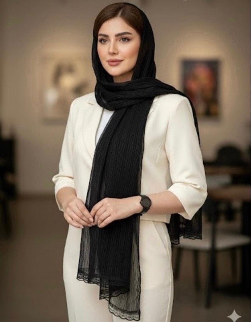 شال تور دیپلمات راه راه دور دانتل