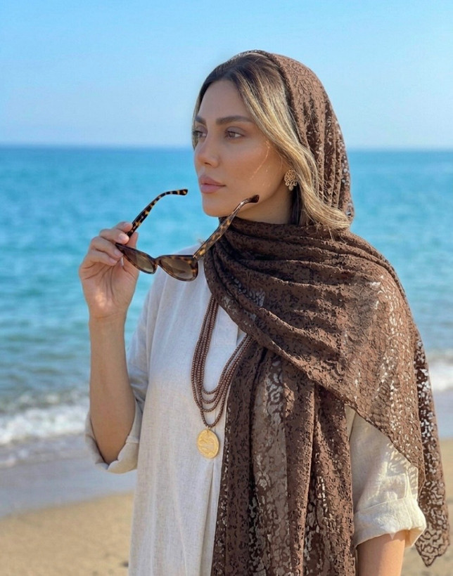 شال گیپور شکلاتی