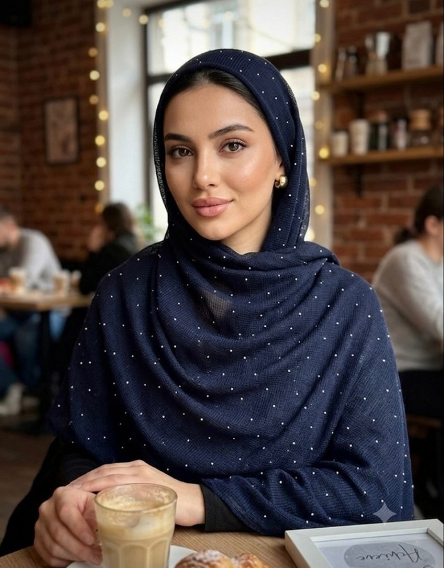 شال کنفی نگین کوب