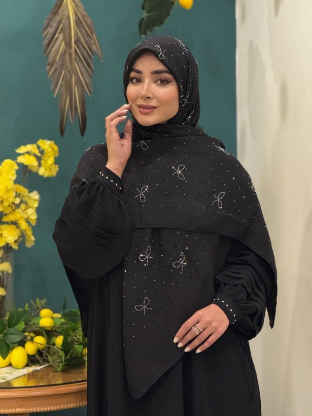 روسری اسلپ نگین پاپیونی